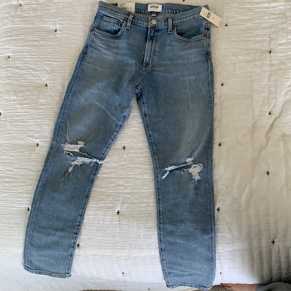NWT AGOLDE Toni Mid Rise Straight Jean - Picture 2 of 7